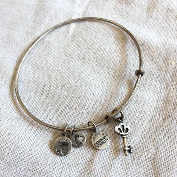 Alex and Ani Jewelry - Alex and Ani (+) Energy Skeleton Key Silver Bangle